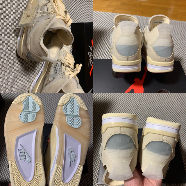 NIKE(ナイキ)のオフホワイト × ナイキ ウィメンズ エアジョーダン 4 レトロ メンズの靴/シューズ(スニーカー)の商品写真