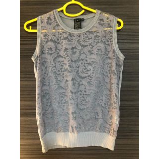 ダブルスタンダードクロージング(DOUBLE STANDARD CLOTHING)のSov. ダル糸刺繍天竺ノースリーブトップス(カットソー(半袖/袖なし))