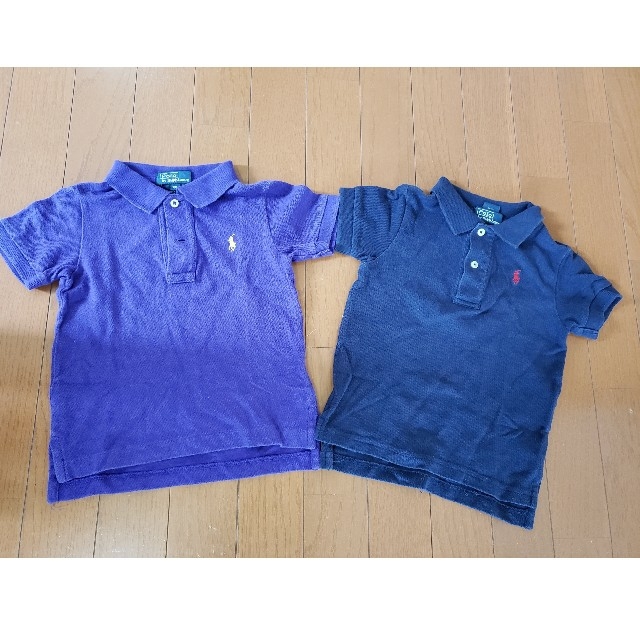 POLO RALPH LAUREN(ポロラルフローレン)のPolo Ralph Lauren　ポロシャツ　2枚セット　紫　紺　18M キッズ/ベビー/マタニティのキッズ服男の子用(90cm~)(Tシャツ/カットソー)の商品写真
