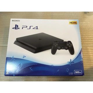 ソニー(SONY)のPS4 本体 CUH-2200A Jet Black 500GB(家庭用ゲーム機本体)