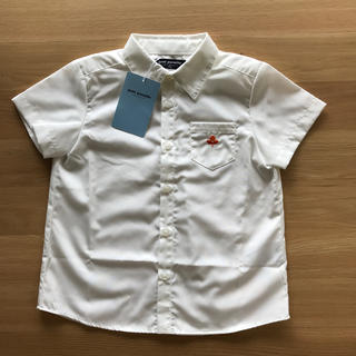 ポンポネット(pom ponette)の関西国際学園 白半袖シャツ 110㎝ 未使用(ブラウス)