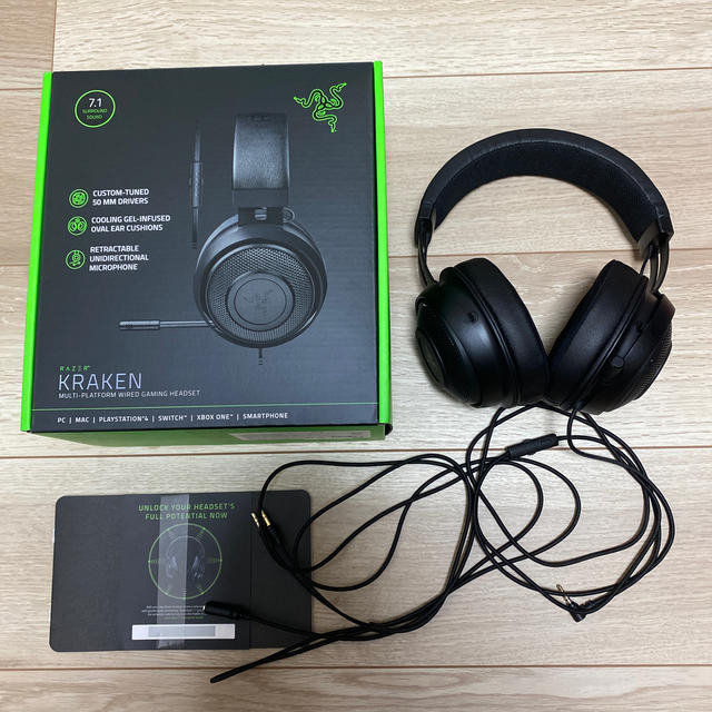 RAZER KRAKEN ゲーミングヘッドセット スマホ/家電/カメラのオーディオ機器(ヘッドフォン/イヤフォン)の商品写真