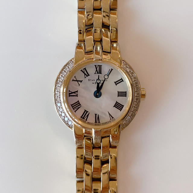 新発売の STAR JEWELRY スタージュエリー　ダイヤモンド付きソーラー時計 - 腕時計