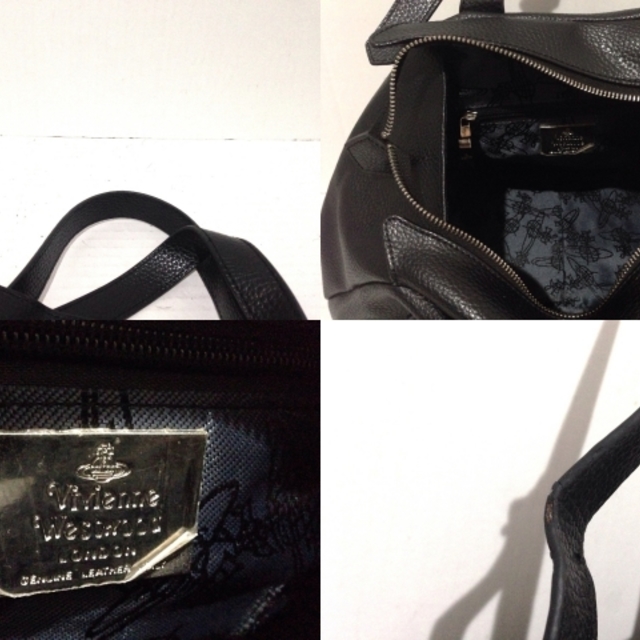 Vivienne Westwood(ヴィヴィアンウエストウッド)のヴィヴィアンウエストウッド 黒 レザー レディースのバッグ(ショルダーバッグ)の商品写真