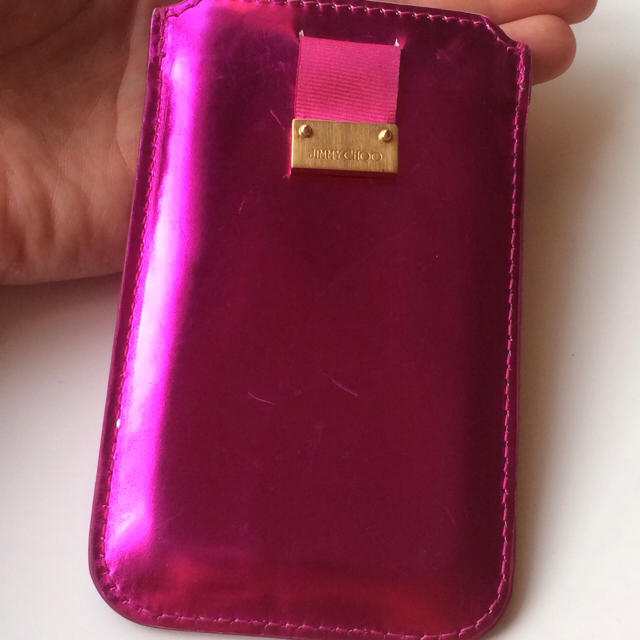 JIMMY CHOO(ジミーチュウ)のジミーチュウ♡iPhoneケース♡ピンク スマホ/家電/カメラのスマホアクセサリー(モバイルケース/カバー)の商品写真