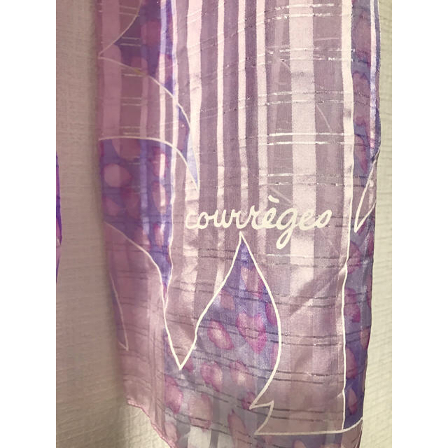 Courreges(クレージュ)の❤️ Courreges ❤︎ クレージュ ❤️ シルク スカーフ ストール レディースのファッション小物(バンダナ/スカーフ)の商品写真