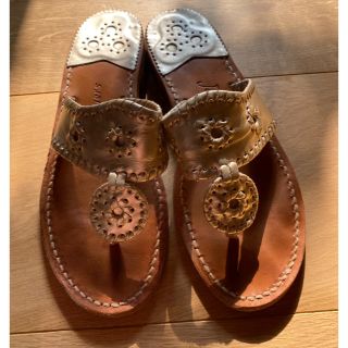 ドゥーズィエムクラス(DEUXIEME CLASSE)のJack Rogers ジャックロジャースサンダルプラチナ　24-24.5cm(サンダル)