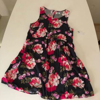 オールドネイビー(Old Navy)のオールドネイビー  新品 花柄ワンピース Mサイズ(ひざ丈ワンピース)