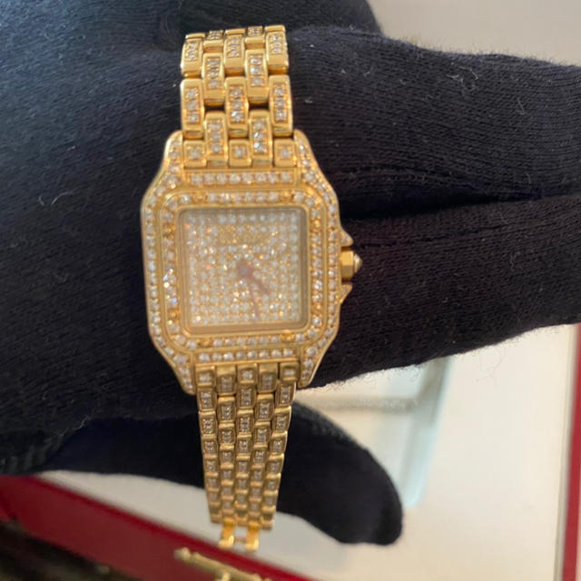 Cartier(カルティエ)のカルティエ　パンテール　K18YG ダイヤ レディースのファッション小物(腕時計)の商品写真