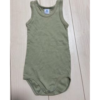 プチバトー(PETIT BATEAU)のプチバトー　ノースリーブ　ロンパース18m(ロンパース)