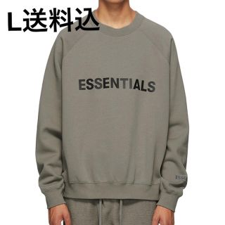 フィアオブゴッド(FEAR OF GOD)のFOG ESSENTIALS スウェットトレーナー グレー L 新品 送料込(スウェット)