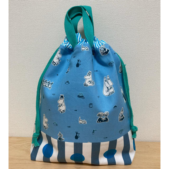 ☆入園入学☆ムーミン 体操服袋 お着替え袋 巾着袋 北欧 ハンドメイド ... そレイアードレトロ柄巾着袋◇コップ袋◇給食袋◇ポンポンみずたま◇男の子女の子