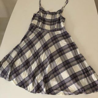 オールドネイビー(Old Navy)のオールドネイビー  バイアス チェックワンピース レディースMサイズ(ひざ丈ワンピース)