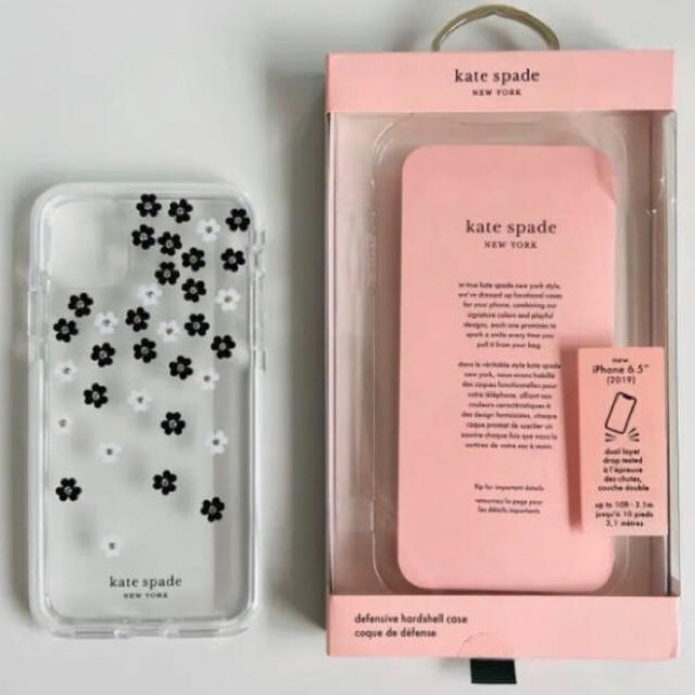 kate spade new york(ケイトスペードニューヨーク)のkate spade iPhone 11 Pro Max ケース フラワー柄 スマホ/家電/カメラのスマホアクセサリー(iPhoneケース)の商品写真