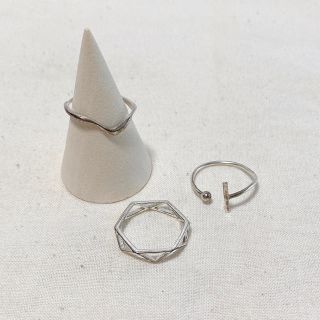 イアパピヨネ(ear PAPILLONNER)のシルバー925あり 総額¥5,000くらい❢ リング3点(リング(指輪))