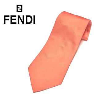 フェンディ(FENDI)のFENDI/ フェンディ◆イタリア製 ネクタイ、シルク100%、光沢オレンジ(ネクタイ)