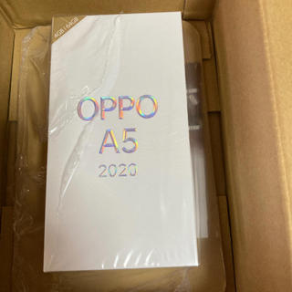 ラクテン(Rakuten)の【新品・未使用・未開封】OPPO A5 2020　オッポ　ブルー　楽天(スマートフォン本体)