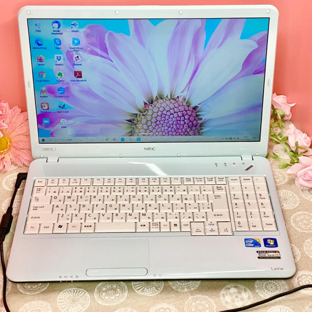 かわいい❤️すぐ使える♪NECノートパソコン【Core i3✨大容量】ブルーレイ