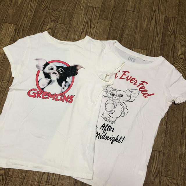 UNIQLO(ユニクロ)のグレムリンTシャツ　2枚 レディースのトップス(Tシャツ(半袖/袖なし))の商品写真