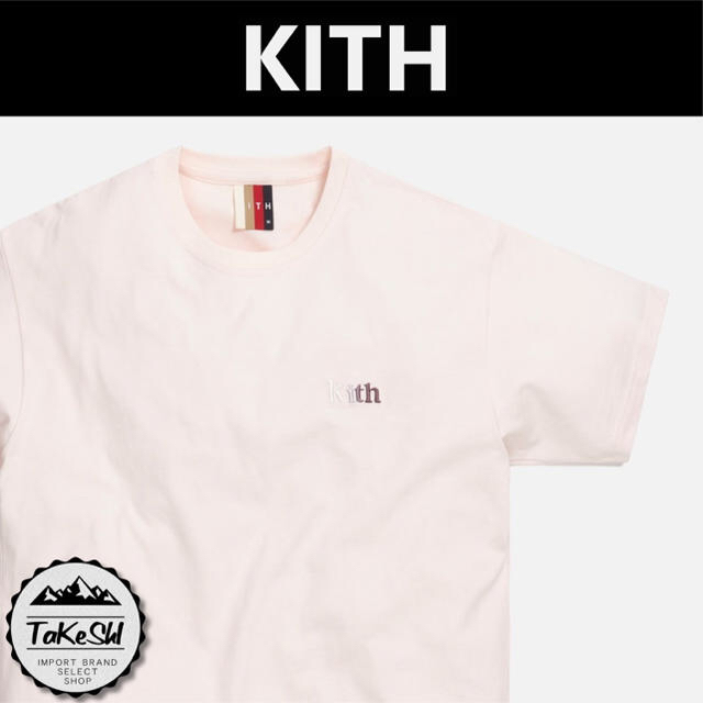 キス ロゴ Tシャツ KITH PASTEL SOFT RED ピンク XS