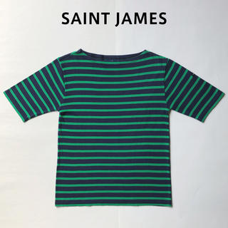 セントジェームス(SAINT JAMES)のsaint james ピアリック 紺緑 ボーダー セントジェームス T0(Tシャツ(半袖/袖なし))
