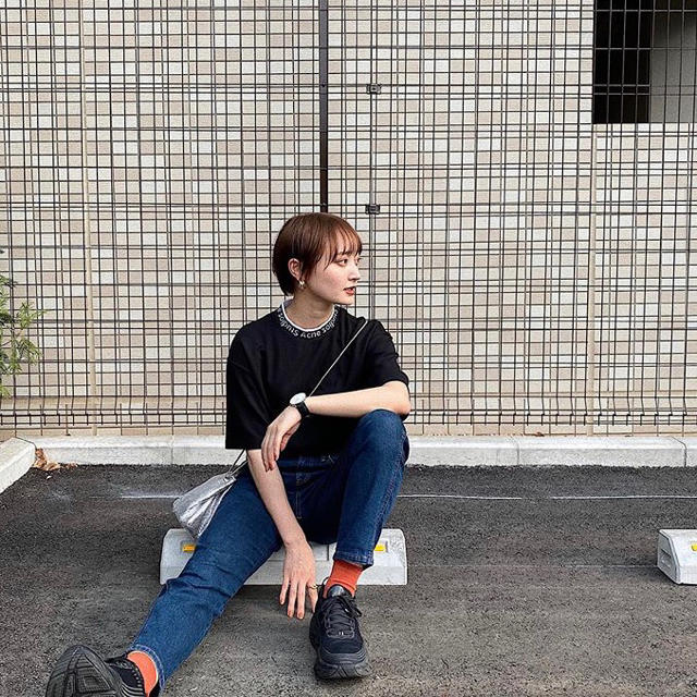 acne studios モックネック navid tシャツ ブラック | tspea.org