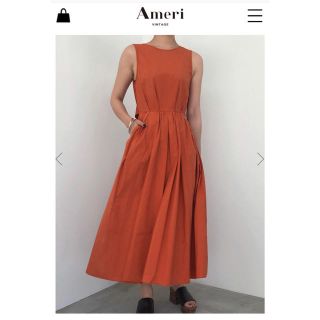 アメリヴィンテージ(Ameri VINTAGE)の Ameri MEDI BACK OPEN COTTON DRESS(ロングワンピース/マキシワンピース)