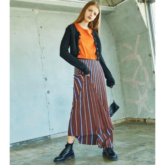 juemi Mulch Stripe Maxi Knit Skirt