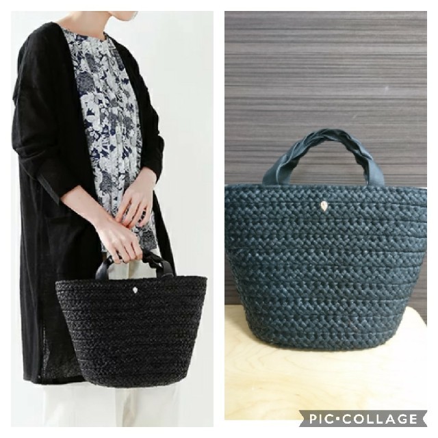 HELEN KAMINSKI(ヘレンカミンスキー)のあっはい様専用‼️ 美品☆ ヘレンカミンスキー RHIANNA S ブラック レディースのバッグ(かごバッグ/ストローバッグ)の商品写真