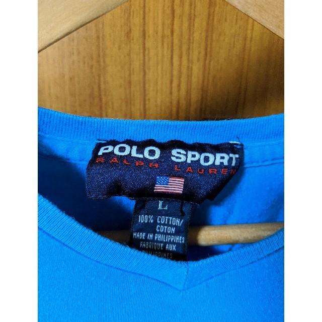 POLO RALPH LAUREN(ポロラルフローレン)のポロラルフローレン VネックTシャツ L レディース レディースのトップス(Tシャツ(半袖/袖なし))の商品写真