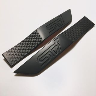 スバル(スバル)の【jack様専用】STI サイドガーニッシュ【BLACK】(車外アクセサリ)