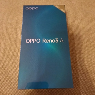 アンドロイド(ANDROID)のOPPO Reno3 ASIMフリー ブラック 128GB(スマートフォン本体)