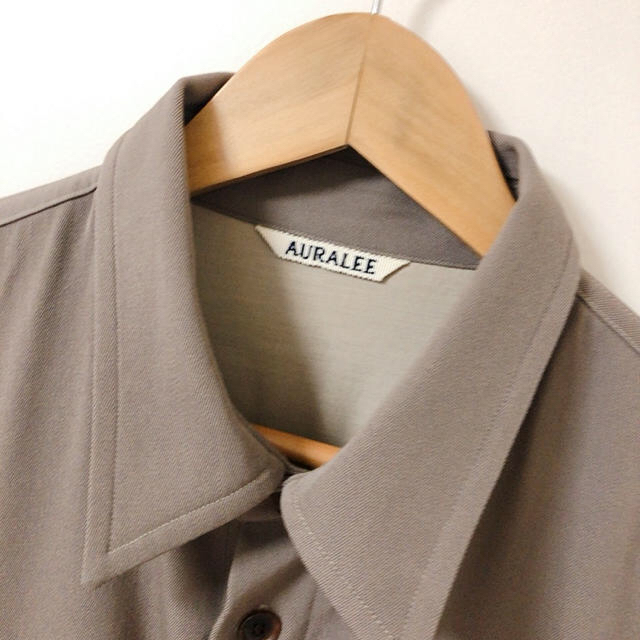 AURALEE 19AW WOOL MAX GABARDINE SHIRTS