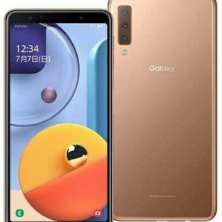 ギャラクシー(Galaxy)のSIMフリー Galaxy A7 ゴールド SM-A750C(スマートフォン本体)