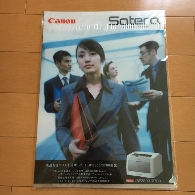 Canon(キヤノン)の矢田亜希子　クリアファイル　非売品　2枚セット エンタメ/ホビーのタレントグッズ(女性タレント)の商品写真