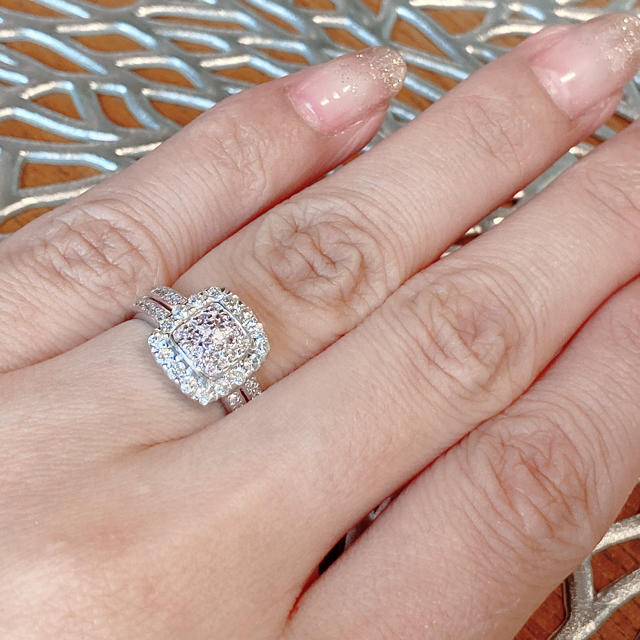 71%OFF!】 K18WG ピンク ダイヤ リング 指輪 gold pink diamond ring