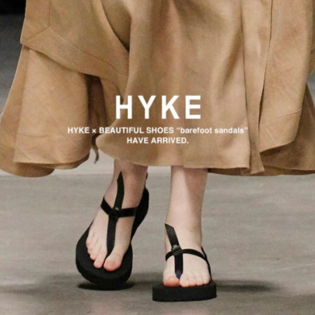 トゥモローランド新品 HYKE／ハイク beautifulshoes 別注 ベアフット サンダル