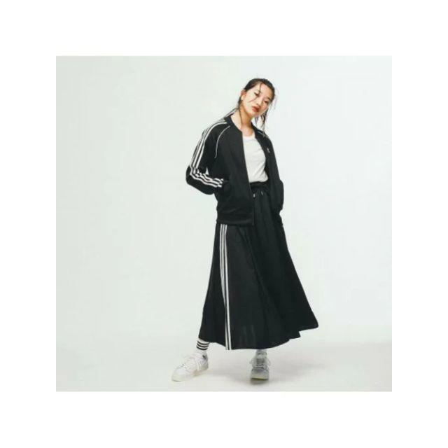 adidas(アディダス)の【新品】adidas LONG SATIN SKIRT ブラックM レディースのスカート(ロングスカート)の商品写真