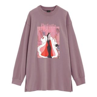 ジーユー(GU)の【新品】GU 101 オーバーサイズロングスリーブTシャツ　パープル(Tシャツ(長袖/七分))