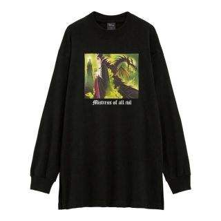 ジーユー(GU)の【新品】GU ディズニー　マレフィセント　オーバーサイズロングスリーブTシャツ(Tシャツ(長袖/七分))