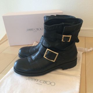 ジミーチュウ(JIMMY CHOO)のJIMMY CHOO バイカーブーツ(ブーツ)