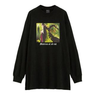 ジーユー(GU)の【新品】GU ディズニー　マレフィセント　オーバーサイズロングスリーブTシャツ　(Tシャツ(長袖/七分))