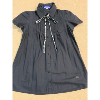 バーバリーブルーレーベル(BURBERRY BLUE LABEL)のバーバリーブルーレーベル　チェックリボン付きブラウス(シャツ/ブラウス(半袖/袖なし))