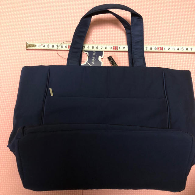 AGATHA(アガタ)の新品未使用　アガタパリ　キルティングトートバッグ　ネイビー レディースのバッグ(ハンドバッグ)の商品写真