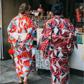 レベッカブティック　浴衣　Lebecca boutique 巡り逢わせる麻の葉(浴衣)