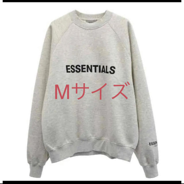 FEAR OF GOD(フィアオブゴッド)のESSENTIALS スウェット OATMEAL FOG Mサイズ メンズのトップス(スウェット)の商品写真