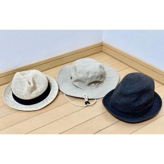 ボルサリーノ(Borsalino)の男の子 55 〜 57cm 帽子 3点 イタリア ボルサリーノ 中折れ ハット(帽子)