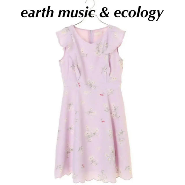 earth music & ecology(アースミュージックアンドエコロジー)のアース　花柄ワンピース   レディースのワンピース(ひざ丈ワンピース)の商品写真