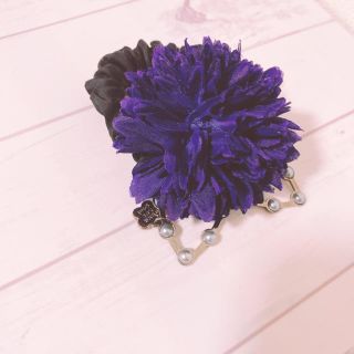 アナスイミニ(ANNA SUI mini)の未使用♡アナスイミニ　フラワーシュシュ♡(ヘアゴム/シュシュ)