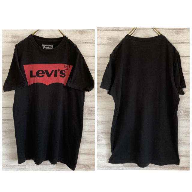 Levi's(リーバイス)のMサイズ 古着 Tシャツ リーバイス 黒 ブラック メキシコ製 メンズのトップス(Tシャツ/カットソー(半袖/袖なし))の商品写真